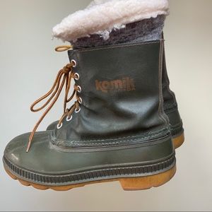 Size 11 | Kamik Outdoor Yellow and Green Boots